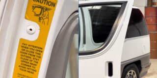 GM je uporabil nalepko, da je ‘popravil’ vrata enoprostorca, ki so razbijala glave ljudi