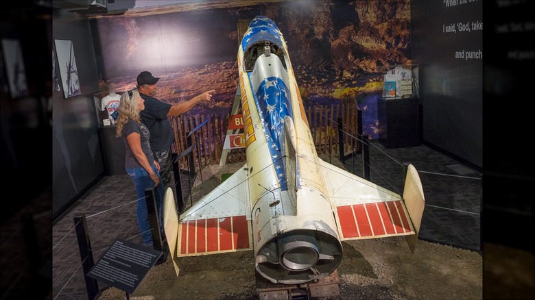Skycycle X-2 Evela Knievela, ki je poskušal preskočiti kanjon Snake River