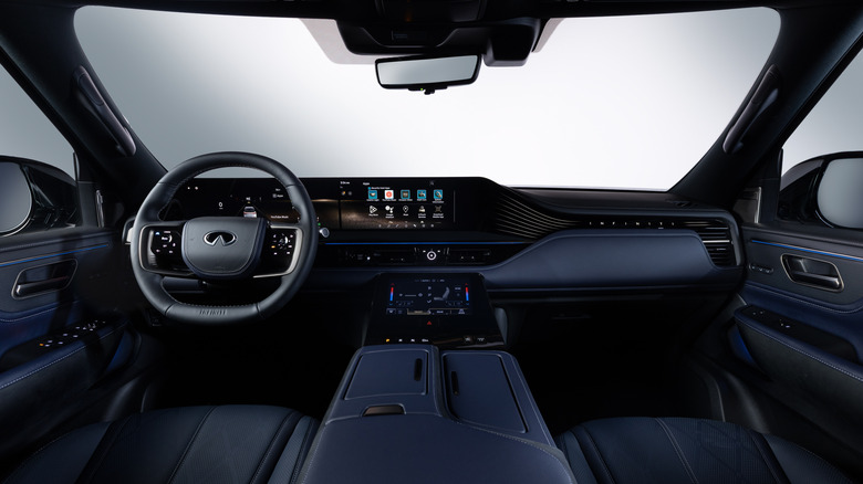 2027 Infiniti QX80 Športna notranjost.