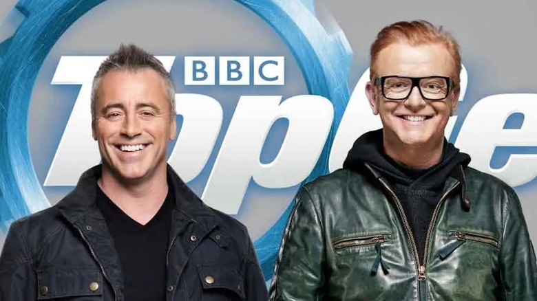 Chris Evans in Matt LeBlanc pred besedilom TopGear