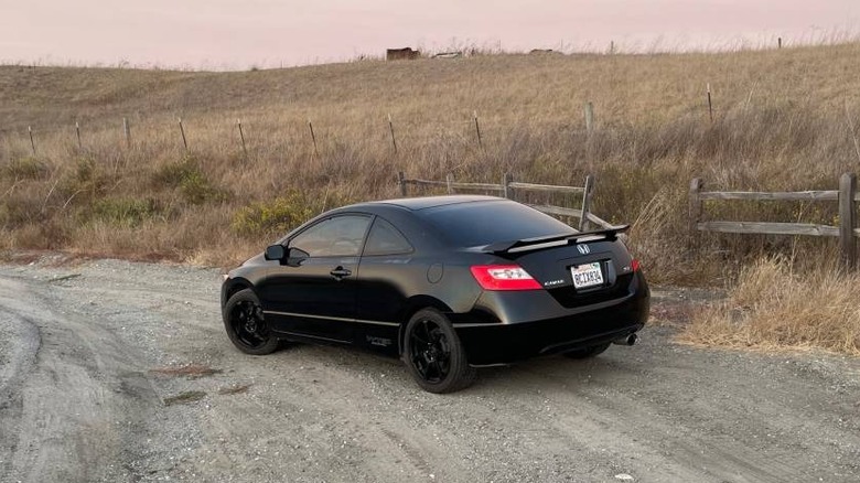 2009 Honda Civic Si tričetrtinska slika zadaj