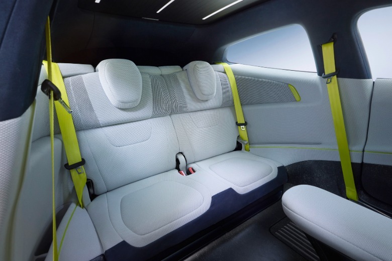 Zadnji sedeži Volkswagen Mission Efficiency Prototype
