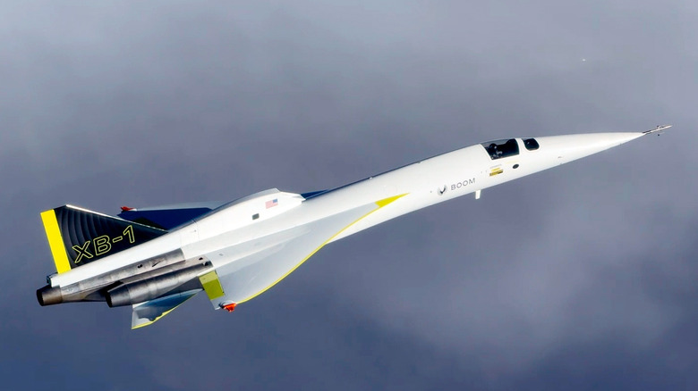 Boom Supersonicov prototip XB-1 v nadzvočnem letu