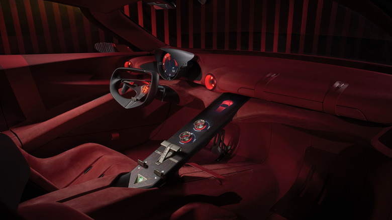 Notranjost koncepta Alfa Romeo Cuorerosso