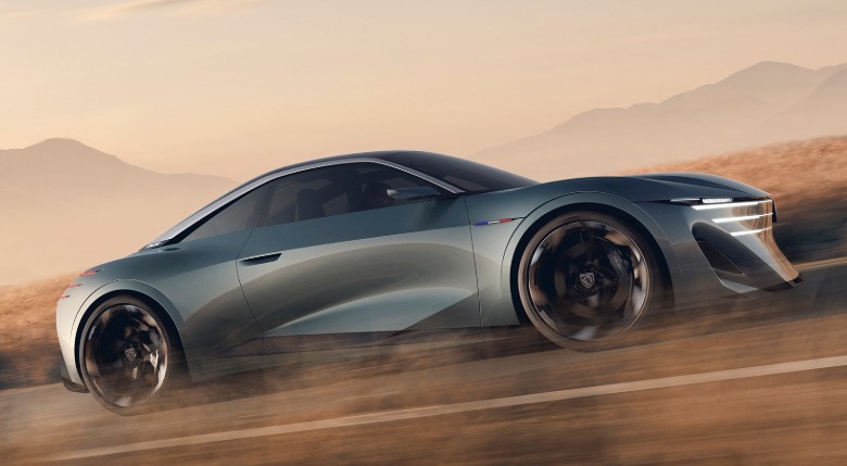 Stranski pogled na koncept Peugeot RCZ Vision