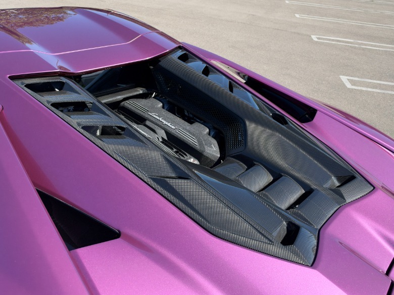 Motorni prostor roza Lamborghini Revuelto