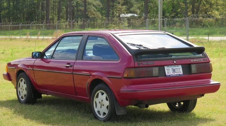 1985 Volkswagen Scirocco 16V tričetrtinska slika zadaj